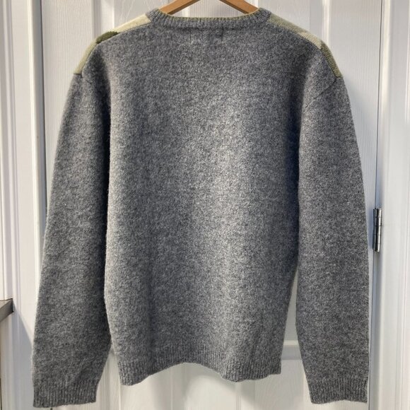 Allen Solly Shetland Wool V-neck Sweater Size Large - Picture 4 of 6